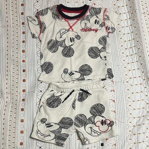 Mouse Kids Pajamas - Black and White